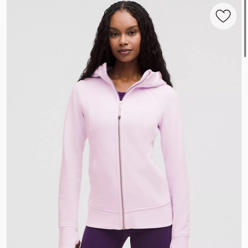 Lululemon Athletica Light Pink Full-Zip Hoodie